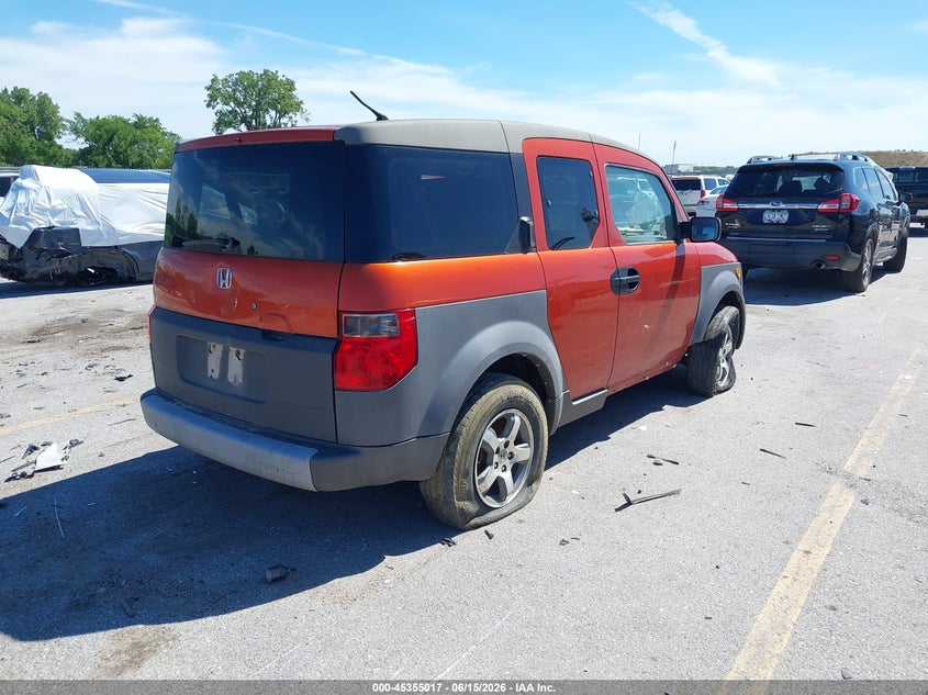 2003 Honda Element VIN 5J6YH18523L016523 IAAI salvage auction — NORMAL WEAR, Regular Certificate (Iowa), sold $550 on 2026-07-17 (photo 4)