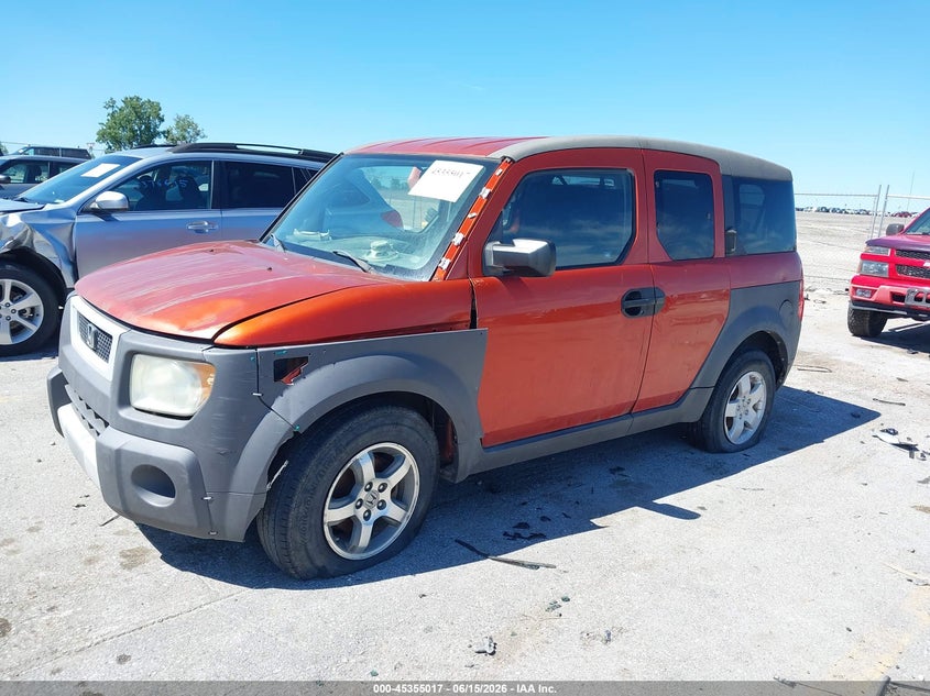 2003 Honda Element VIN 5J6YH18523L016523 IAAI salvage auction — NORMAL WEAR, Regular Certificate (Iowa), sold $550 on 2026-07-17 (photo 6)