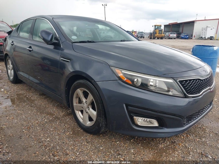 2015 Kia Optima VIN KNAGM4A78F5572674 IAAI salvage auction — REAR END, Salvage (Alabama), sold $550 on 2026-07-14 (photo 1)