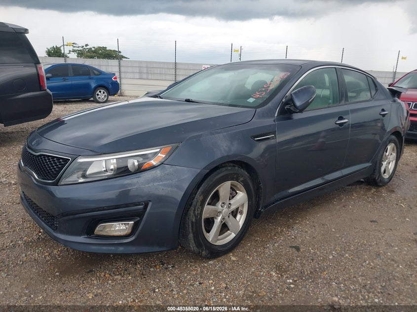 2015 Kia Optima VIN KNAGM4A78F5572674 IAAI salvage auction — REAR END, Salvage (Alabama), sold $550 on 2026-07-14 (photo 2)