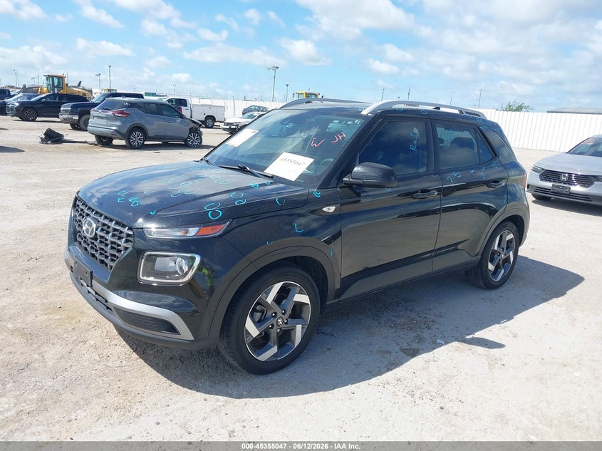 2022 Hyundai Venue VIN KMHRC8A31NU167629 IAAI salvage auction — HAIL, Salvage Title, sold $9,500 on 2026-08-19 (photo 2)