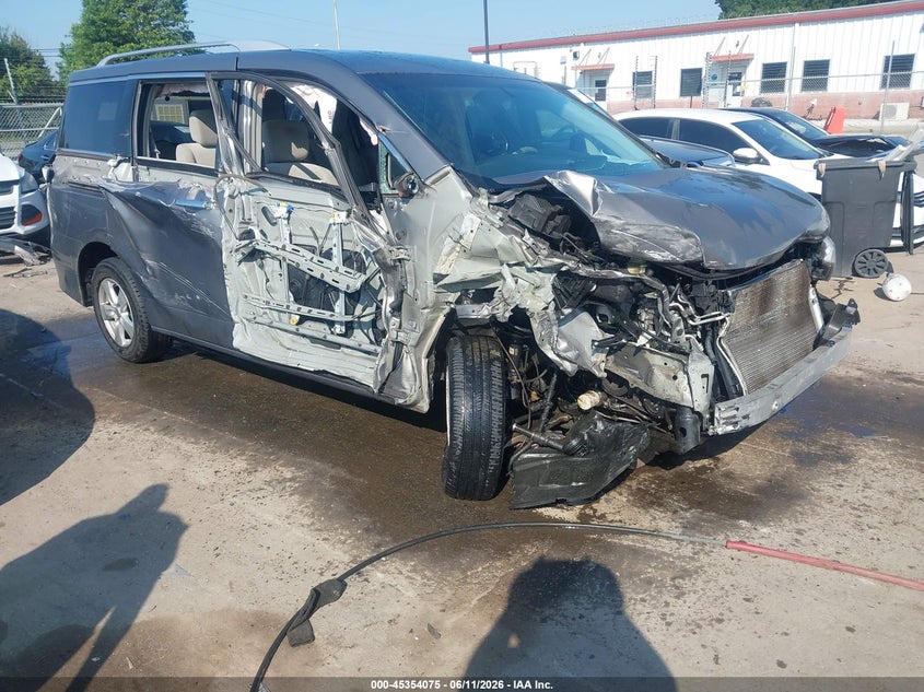 2016 Nissan Quest VIN JN8AE2KP0G9156173 IAAI salvage auction — RIGHT SIDE, Salvage (North Carolina), sold $500 on 2026-07-13 (photo 1)