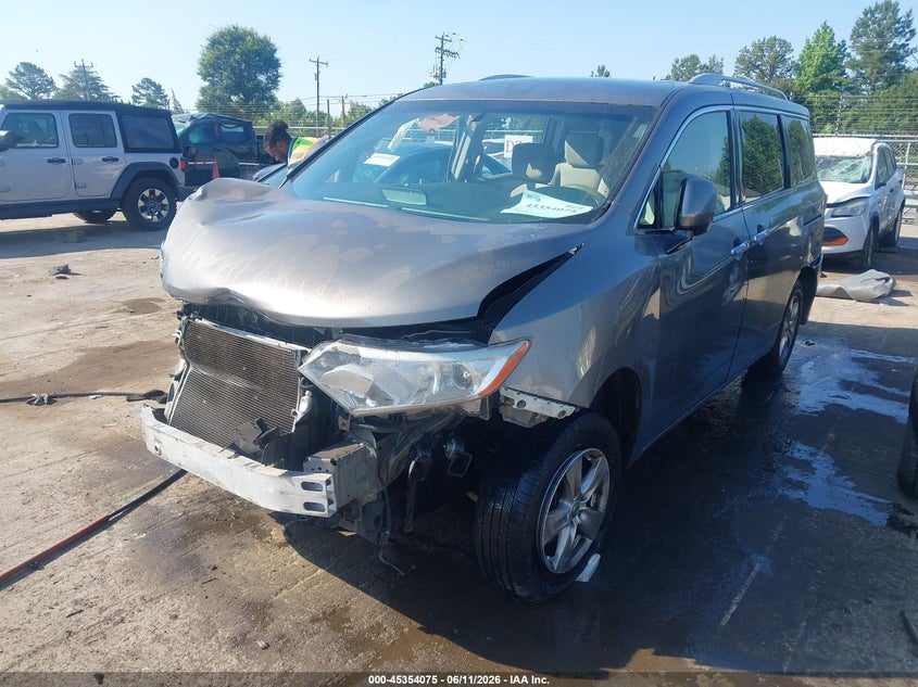 2016 Nissan Quest VIN JN8AE2KP0G9156173 IAAI salvage auction — RIGHT SIDE, Salvage (North Carolina), sold $500 on 2026-07-13 (photo 2)