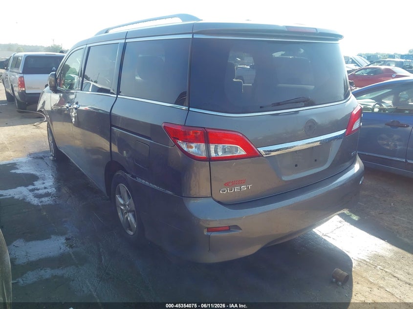 2016 Nissan Quest VIN JN8AE2KP0G9156173 IAAI salvage auction — RIGHT SIDE, Salvage (North Carolina), sold $500 on 2026-07-13 (photo 3)