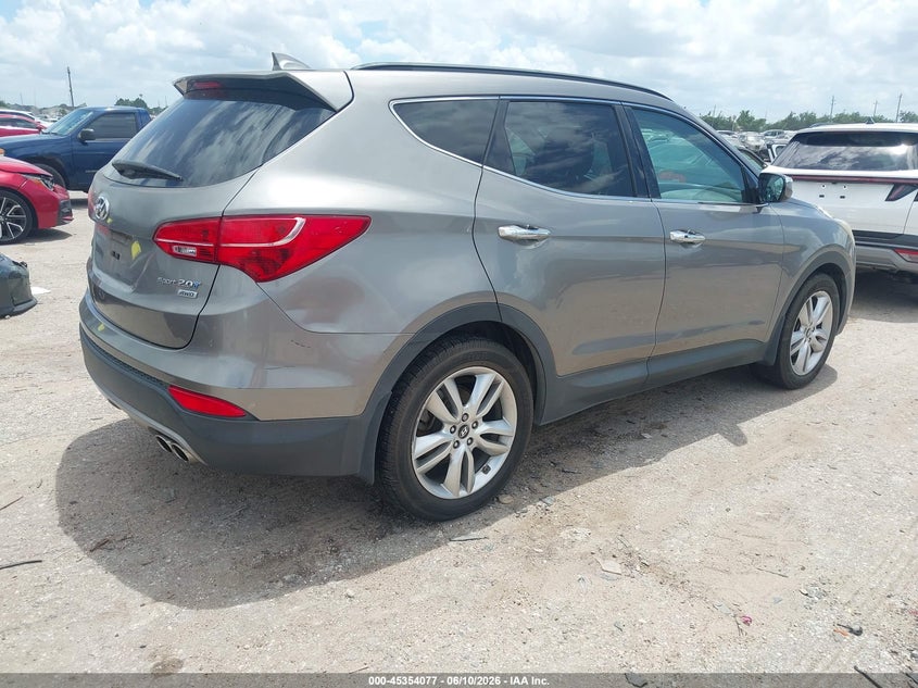 2014 Hyundai Santa fe VIN 5XYZUDLA4EG204244 IAAI salvage auction — NORMAL WEAR, Original (Texas), sold $825 on 2026-07-08 (photo 4)