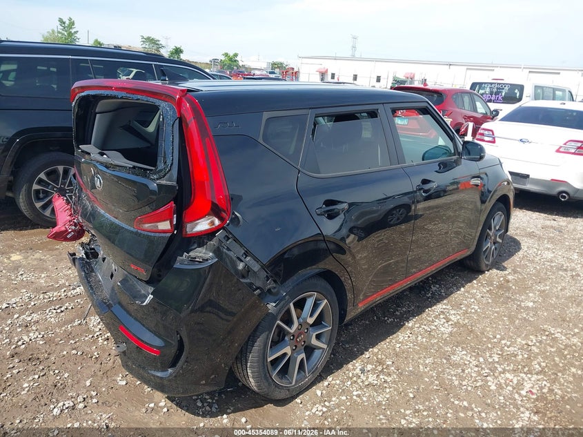 2021 Kia Soul VIN KNDJ63AU7M7765421 IAAI salvage auction — RIGHT REAR, Salvage (Illinois), sold $2,900 on 2026-07-29 (photo 4)