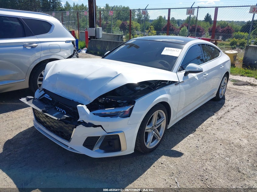 2021 Audi VIN WAUDACF58MA053299 IAAI salvage auction — FRONT END, Salvage Title, sold $925 on 2026-07-29 (photo 2)