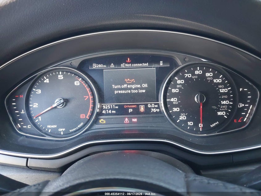 2021 Audi VIN WAUDACF58MA053299 IAAI salvage auction — FRONT END, Salvage Title, sold $925 on 2026-07-29 (photo 7)