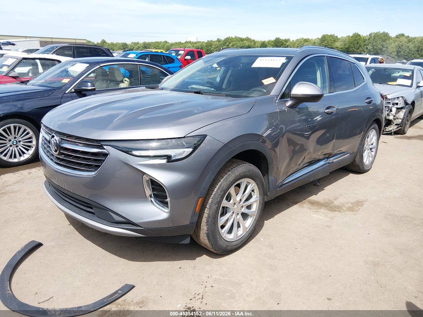 2021 Buick Envision VIN LRBAZLR4XMD166931 IAAI salvage auction — RIGHT REAR, Salvage (Ohio), sold $3,200 on 2026-07-21 (photo 2)
