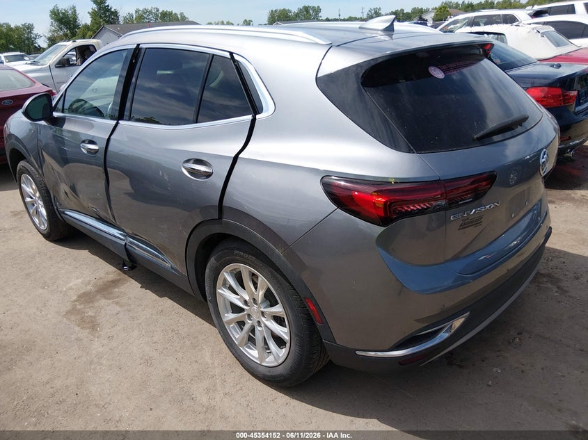 2021 Buick Envision VIN LRBAZLR4XMD166931 IAAI salvage auction — RIGHT REAR, Salvage (Ohio), sold $3,200 on 2026-07-21 (photo 3)
