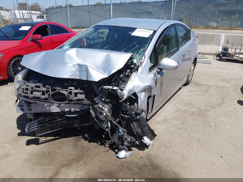 2011 Toyota Prius VIN JTDKN3DU2B5304719 IAAI salvage auction — FRONT END, Salvage (California), sold $525 on 2026-07-22 (photo 2)