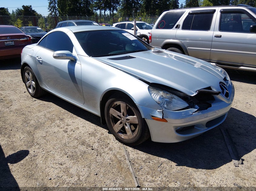 2007 Mercedes-benz Slk-class VIN WDBWK54F57F147758 IAAI salvage auction — FRONT & REAR, Bill Of Sale (Washington), sold $1,000 on 2026-07-08 (photo 1)