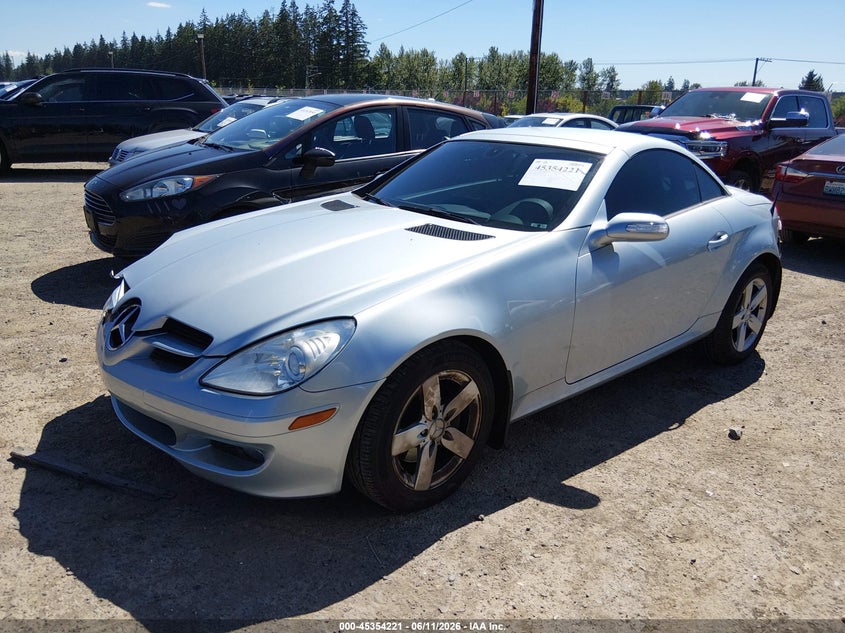 2007 Mercedes-benz Slk-class VIN WDBWK54F57F147758 IAAI salvage auction — FRONT & REAR, Bill Of Sale (Washington), sold $1,000 on 2026-07-08 (photo 2)
