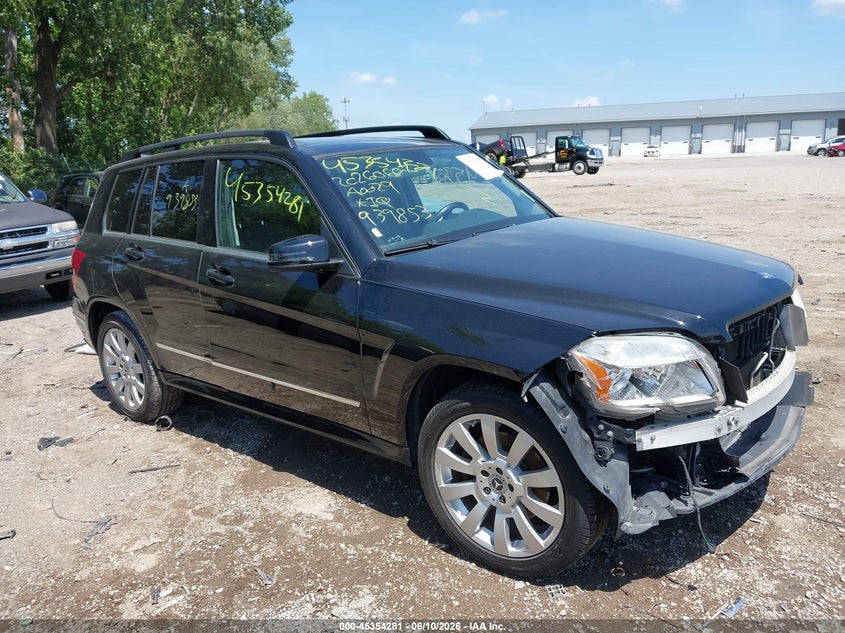 2012 Mercedes-benz Glk-klasse VIN WDCGG8HB9CF939853 IAAI salvage auction — FRONT END, Clear (Indiana), sold $925 on 2026-07-22 (photo 1)