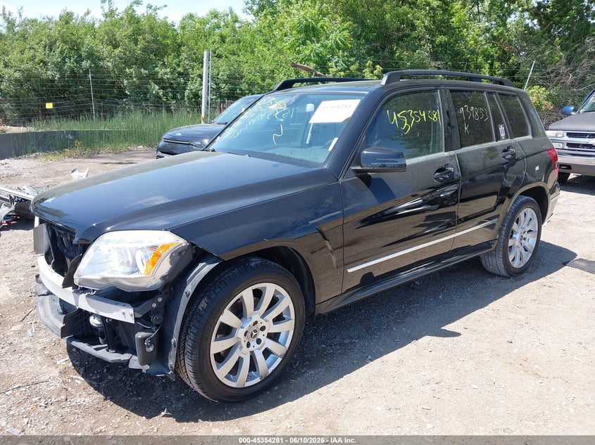 2012 Mercedes-benz Glk-klasse VIN WDCGG8HB9CF939853 IAAI salvage auction — FRONT END, Clear (Indiana), sold $925 on 2026-07-22 (photo 2)