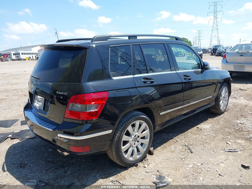 2012 Mercedes-benz Glk-klasse VIN WDCGG8HB9CF939853 IAAI salvage auction — FRONT END, Clear (Indiana), sold $925 on 2026-07-22 (photo 4)