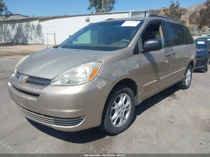 2005 Toyota Sienna VIN 5TDZA23C25S318793 IAAI salvage auction — NORMAL WEAR, Clear - Dealer Only (California), sold $450 on 2026-07-21 (photo 2)