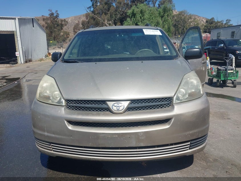 2005 Toyota Sienna VIN 5TDZA23C25S318793 IAAI salvage auction — NORMAL WEAR, Clear - Dealer Only (California), sold $450 on 2026-07-21 (photo 6)