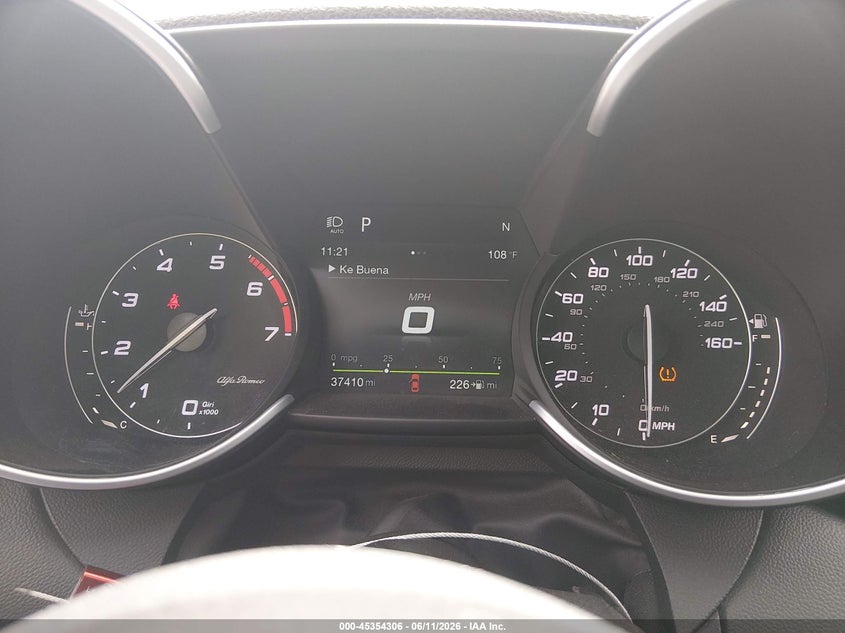 2018 Alfa romeo Giulia VIN ZARFAECN7J7578414 IAAI salvage auction — FRONT END, Salvage Title, sold $6,300 on 2026-08-21 (photo 7)