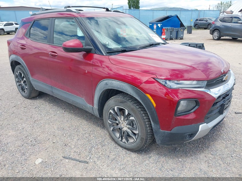 2021 Chevrolet Trailblazer VIN KL79MRSL8MB032712 IAAI salvage auction — REAR END, Salvage (Montana), sold $25 on 2026-07-29 (photo 1)