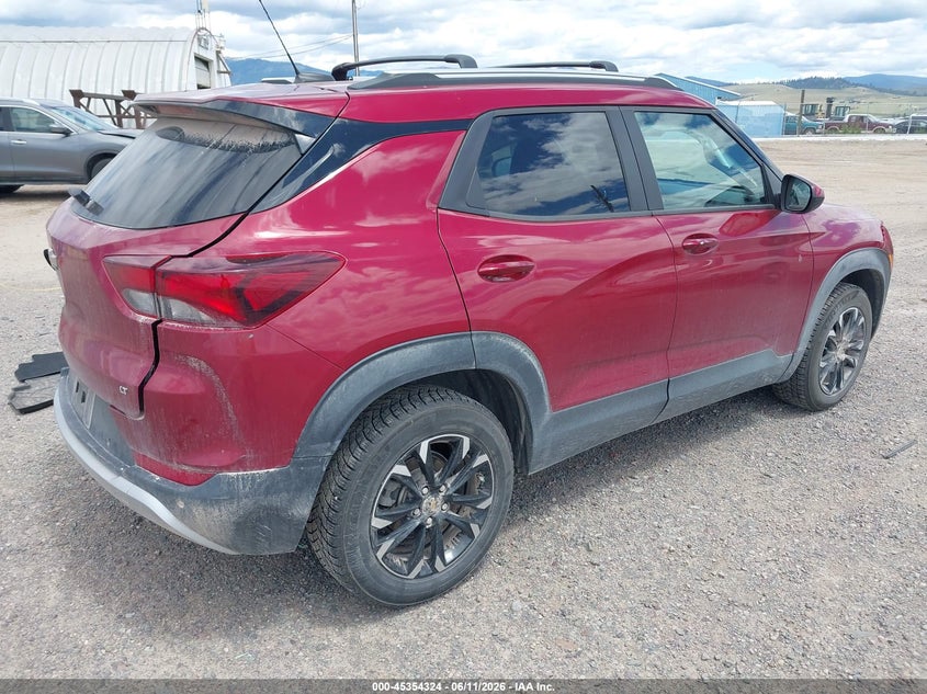2021 Chevrolet Trailblazer VIN KL79MRSL8MB032712 IAAI salvage auction — REAR END, Salvage (Montana), sold $25 on 2026-07-29 (photo 4)