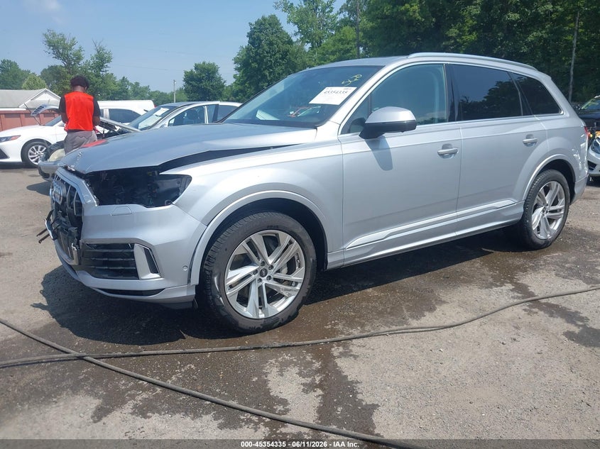 2022 Audi Q7 VIN WA1LXBF74ND011456 IAAI salvage auction — FRONT END, Salvage - Greater Than 75% (Maryland), sold $14,300 on 2026-07-08 (photo 2)