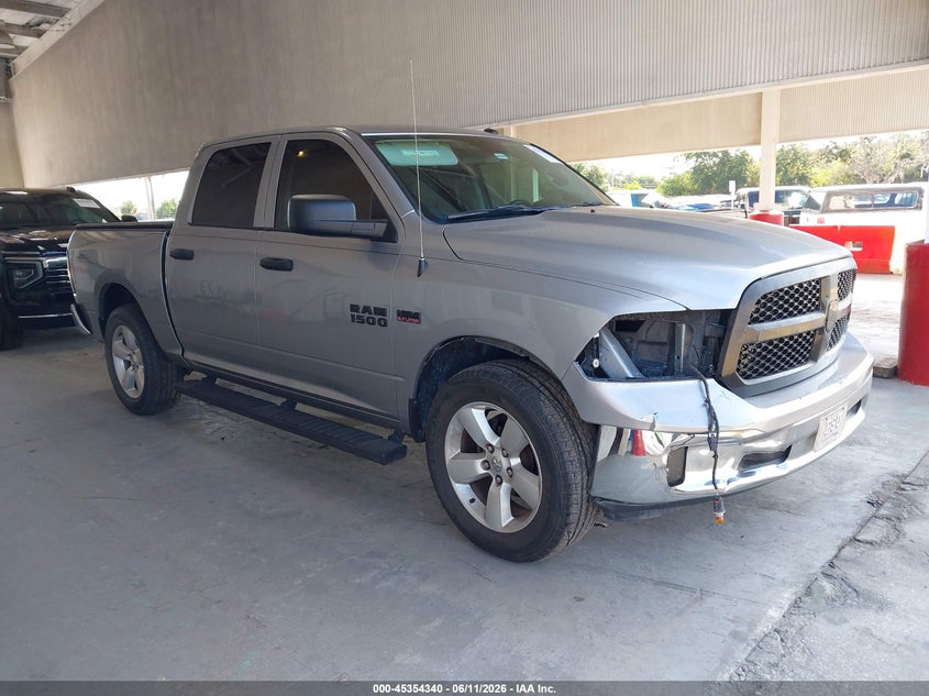 2021 Ram 1500 VIN 3C6RR7KT1MG564293 IAAI salvage auction — REAR END, Salvage Title, sold $6,200 on 2026-07-29 (photo 1)