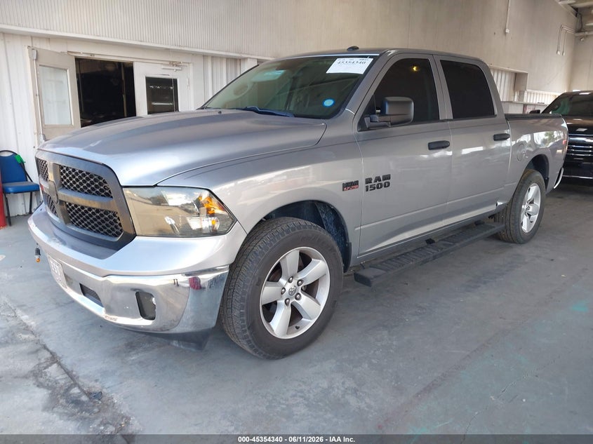 2021 Ram 1500 VIN 3C6RR7KT1MG564293 IAAI salvage auction — REAR END, Salvage Title, sold $6,200 on 2026-07-29 (photo 2)