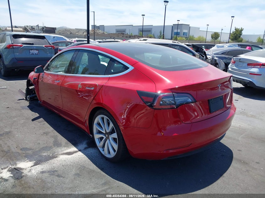 2019 Tesla Model 3 VIN 5YJ3E1EA9KF311422 IAAI salvage auction — LEFT FRONT, Salvage Title, sold $2,800 on 2026-07-17 (photo 3)