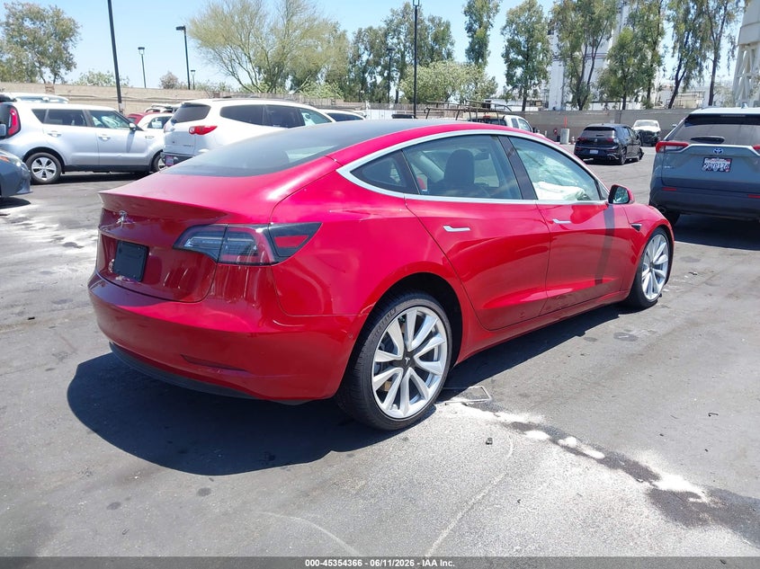 2019 Tesla Model 3 VIN 5YJ3E1EA9KF311422 IAAI salvage auction — LEFT FRONT, Salvage Title, sold $2,800 on 2026-07-17 (photo 4)