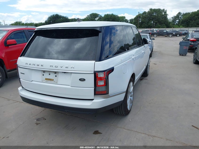 2016 Land rover RANGE ROVER VIN SALGS2EF1GA272474 IAAI salvage auction — LEFT FRONT, Original (Texas), sold $3,250 on 2026-07-28 (photo 4)