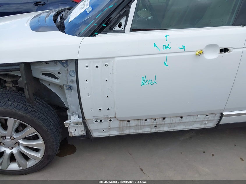 2016 Land rover RANGE ROVER VIN SALGS2EF1GA272474 IAAI salvage auction — LEFT FRONT, Original (Texas), sold $3,250 on 2026-07-28 (photo 6)