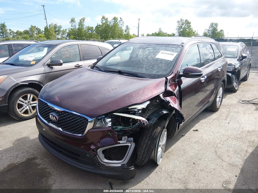2018 Kia Sorento VIN 5XYPGDA32JG402155 IAAI salvage auction — LEFT FRONT, Salvage Title, sold $1,900 on 2026-07-28 (photo 2)