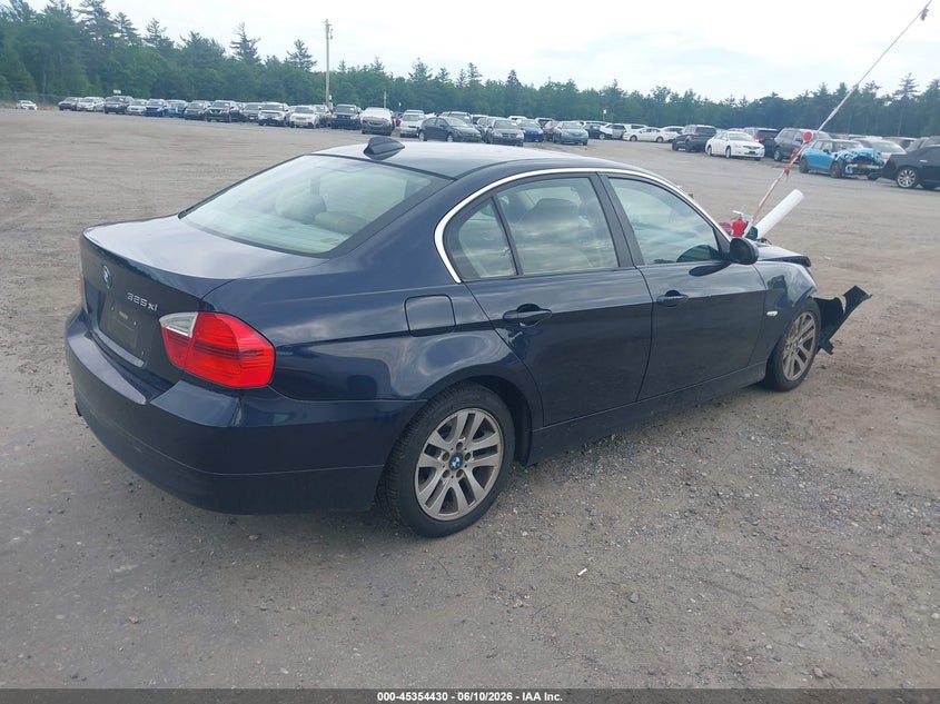 2006 BMW 3er VIN WBAVD13536KV12630 IAAI salvage auction — RIGHT FRONT, Salvage (Massachusetts), sold $475 on 2026-07-10 (photo 4)