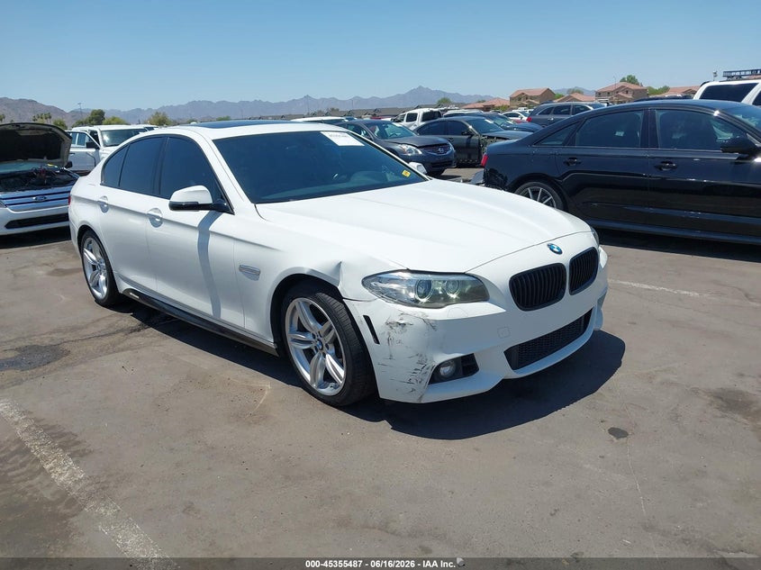 2015 BMW 5er VIN WBA5B1C50FG125087 IAAI salvage auction — RIGHT FRONT, Salvage Title, sold $3,700 on 2026-07-28 (photo 6)
