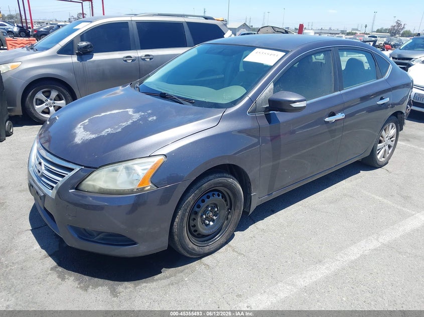 2013 Nissan Sentra VIN 3N1AB7AP6DL624707 IAAI salvage auction — REAR END, Salvage (California), sold $950 on 2026-07-09 (photo 2)