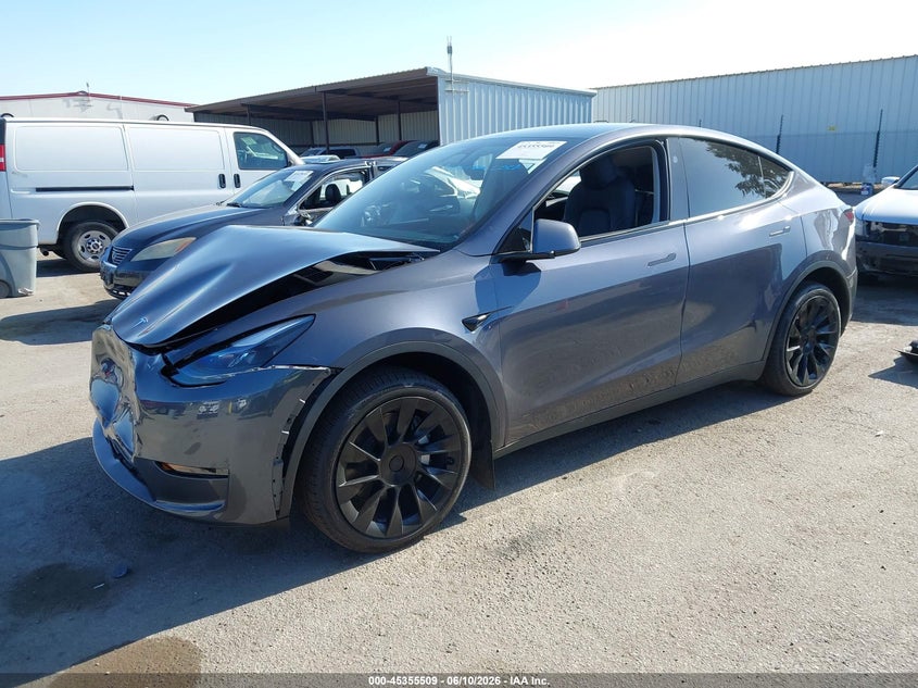 2023 Tesla Model y VIN 7SAYGDEE6PF797668 IAAI salvage auction — FRONT END, Salvage Title, sold $13,650 on 2026-07-16 (photo 2)