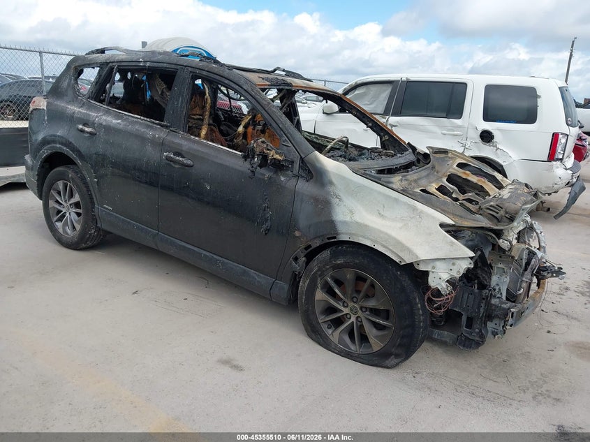 2018 Toyota Rav 4 VIN JTMRJREV1JD194416 IAAI salvage auction — TOTAL BURN, Non-Repairable (Texas), sold $250 on 2026-07-16 (photo 1)