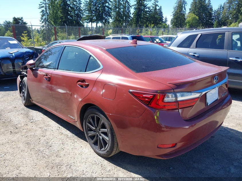 2017 Lexus ES VIN JTHBW1GG8H2142238 IAAI salvage auction — LEFT FRONT, Bill Of Sale (Washington), sold $3,100 on 2026-07-08 (photo 3)
