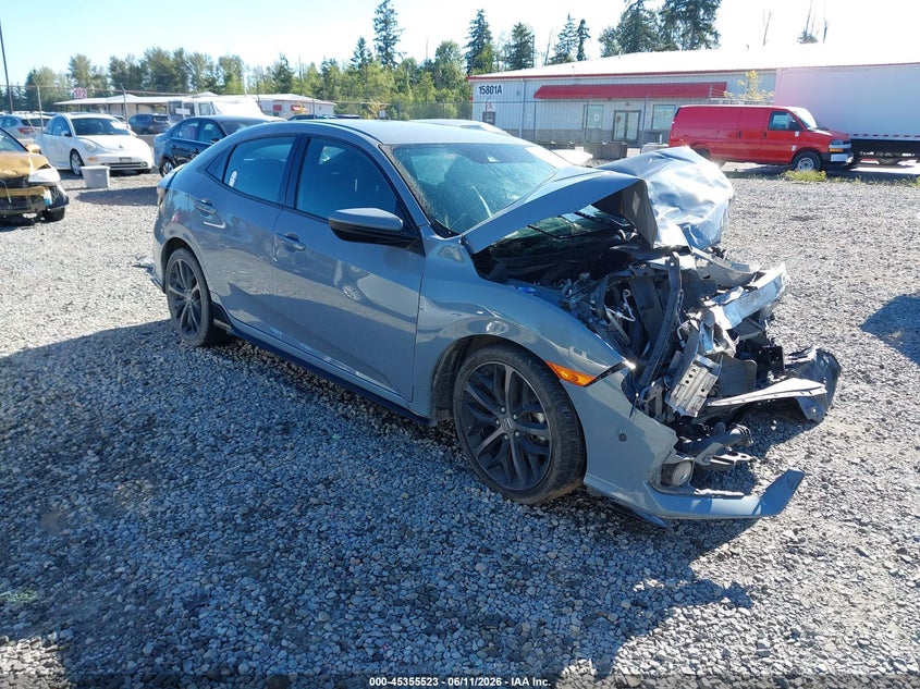 2021 Honda Civic VIN SHHFK7H48MU408336 IAAI salvage auction — FRONT END, Bill Of Sale (Washington), sold $1,875 on 2026-07-15 (photo 1)