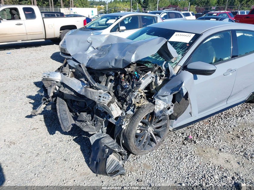 2021 Honda Civic VIN SHHFK7H48MU408336 IAAI salvage auction — FRONT END, Bill Of Sale (Washington), sold $1,875 on 2026-07-15 (photo 6)