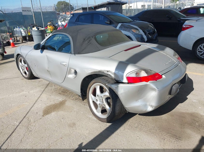 2000 Porsche Boxster VIN WP0CB2981YU664436 IAAI salvage auction — LEFT REAR, Salvage (California), sold $1,800 on 2026-07-29 (photo 3)