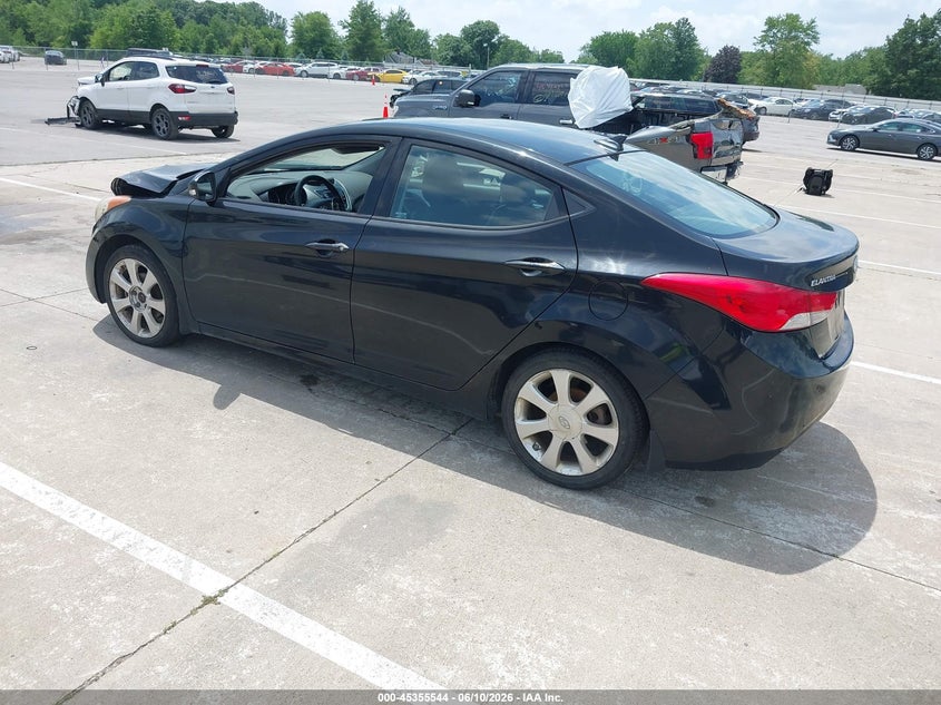 2013 Hyundai Elantra VIN KMHDH4AE5DU661688 IAAI salvage auction — FRONT END, Clear (Indiana), sold $425 on 2026-07-24 (photo 3)
