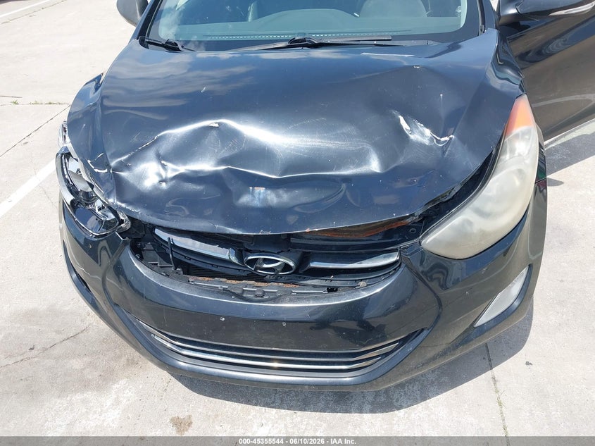 2013 Hyundai Elantra VIN KMHDH4AE5DU661688 IAAI salvage auction — FRONT END, Clear (Indiana), sold $425 on 2026-07-24 (photo 6)