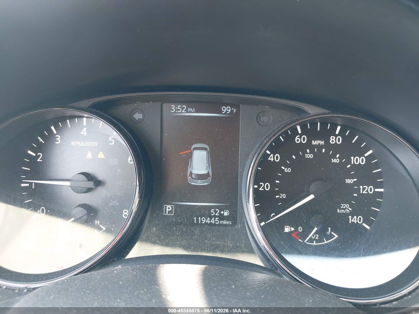 2017 Nissan Rogue VIN JN8AT2MT0HW407860 IAAI salvage auction — FRONT END, Salvage (Alabama), sold $2,125 on 2026-07-08 (photo 7)