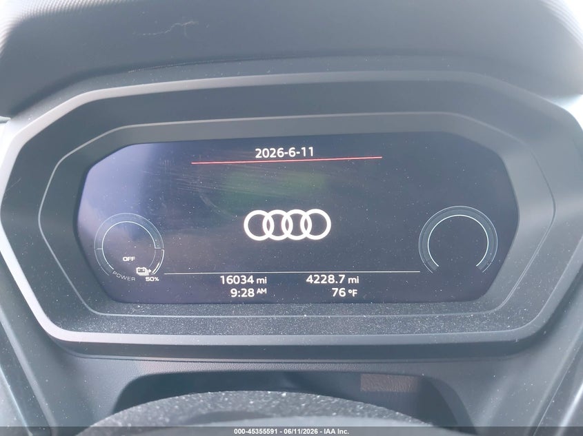 2025 Audi Q4 sportback e-tron VIN WA12UBFZ3SP044030 IAAI salvage auction — FRONT END, Salvage Title, sold $8,050 on 2026-07-31 (photo 7)
