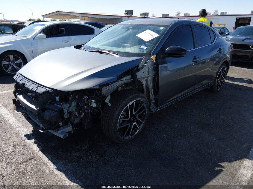 2025 Nissan Sentra VIN 3N1AB8DV6SY241866 IAAI salvage auction — FRONT END, Original (Texas), sold $7,500 on 2026-09-05 (photo 2)
