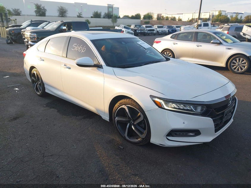 2019 Honda Accord VIN 1HGCV2F33KA008314 IAAI salvage auction — SIDE, Salvage Title, sold $4,575 on 2026-07-31 (photo 1)