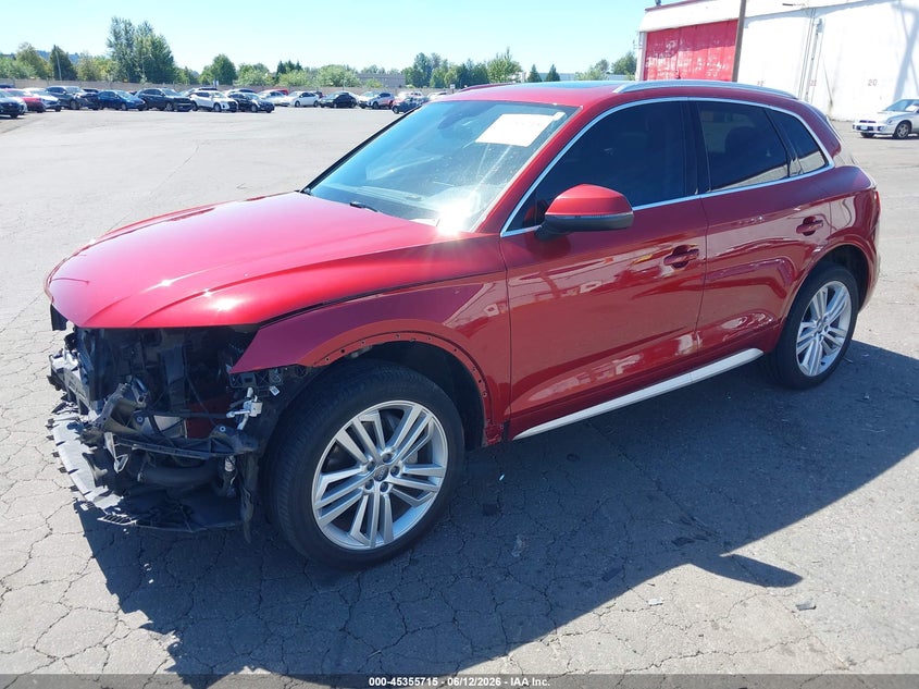 2018 Audi Q5 VIN WA1BNAFY7J2211273 IAAI salvage auction — FRONT END, Salvage (Oregon), sold $8,200 on 2026-07-30 (photo 2)