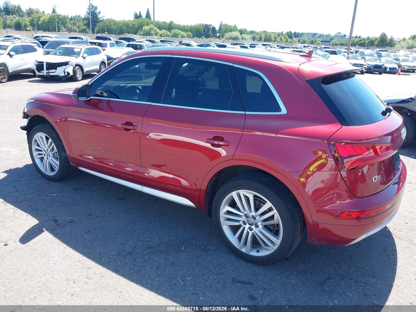2018 Audi Q5 VIN WA1BNAFY7J2211273 IAAI salvage auction — FRONT END, Salvage (Oregon), sold $8,200 on 2026-07-30 (photo 3)